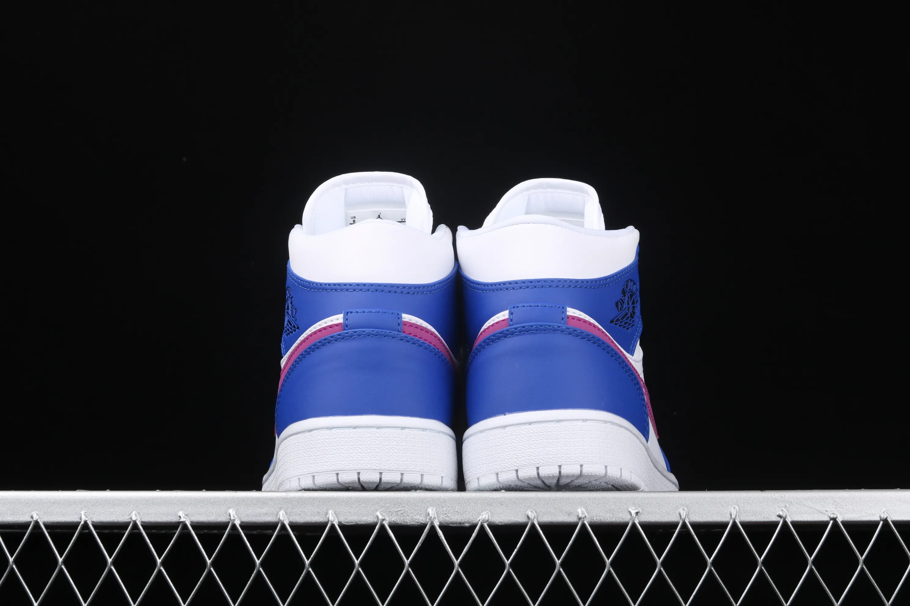 All categories Air Jordan Jordan series basketball shoes Air Jordan 1 Mid Air Jordan 1 Mid AJ1 Joe 1 white blue purple Chinese basketball shoes 554724-451
